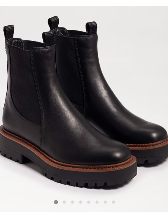 Sam Edelman Shoes - Sam Edelman Black Leather Laguna Chelsea Boot with Brown Welt